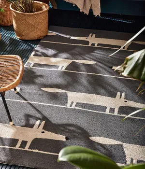 Авторские ковры ручной работы  SCION LIVING OUTDOOR Mr.Fox-Charcoal 425305 -