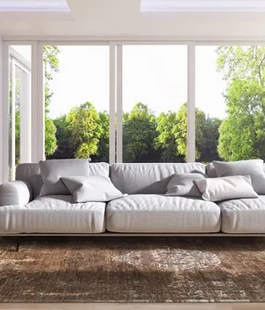 Ковёр ручной работы LOUIS DE POORTERE Fading World Ebony 8256 - Louis-de-Poortere