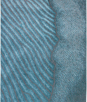 Авторские ковры ручной работы WAVES 9132  Shores  Blue Nile Rugs - Louis-de-Poortere
