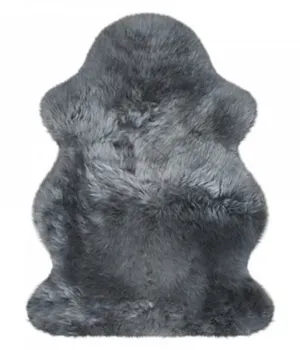 Шкура овечья №102GR, серая -