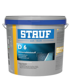 Универсальный дисперсионный клей для виниловых и текстильных покрытий STAUF D 6 - Stauf