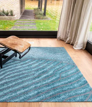 Covoare de la autor WAVES 9132 Shores Blue Nile Rugs - Louis-de-Poortere