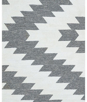 Covor E-H AFRO KILIM, AFR 02 SILVER WHITE 120*180 - EKOHALI