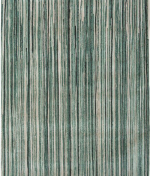 Covor fabricat manual LOUIS DE POORTERE Atlantic Green Stripes 8592 - Louis-de-Poortere