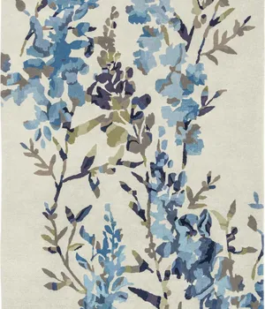 Covor fabricat manual LOUIS DE POORTERE VILLA NOVA 2022 Hana Indigo - Louis-de-Poortere