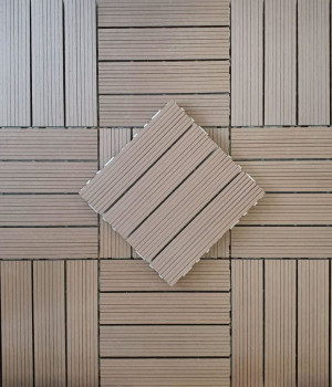 Scandura pentru terasa decking H07 Dark Brown Plastic Composite (white base) -
