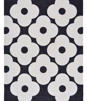 Covor ORLA KIELY OUTDOOR OUTDOOR spot flower black 460805 -