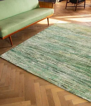 Covor fabricat manual LOUIS DE POORTERE Sari Rug InfiniteGreens 8874 - Louis-de-Poortere