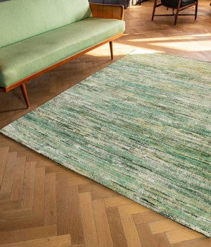 Covor fabricat manual LOUIS DE POORTERE Sari Rug InfiniteGreens 8874 - Louis-de-Poortere