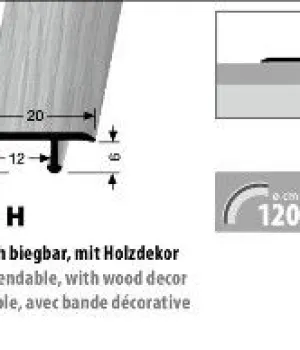 Profil KUBERIT 291 20*8 mm F2 -