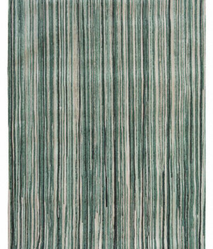 Covor fabricat manual LOUIS DE POORTERE, Atlantic, GREEN STRIPES 8592 - Louis-de-Poortere