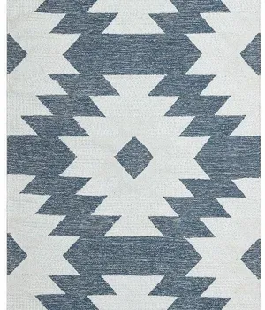 Covor E-H AFRO KILIM, AFR 01 SKY BLUE WHITE NW 120*180 - EKOHALI