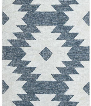 Covor E-H AFRO KILIM, AFR 01 SKY BLUE WHITE NW 120*180 - EKOHALI