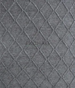 Covor impletit manual  EKOHALI Jade Diamond Antrasit XW - EKOHALI