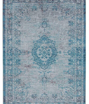 Covor fabricat manual LOUIS DE POORTERE, Fading World, 8255 Grey Turquoise - Louis-de-Poortere