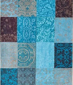 Covor fabricat manual LOUIS DE POORTERE Vintage Turquoise 8105 - Louis-de-Poortere
