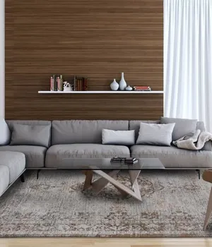 Covor fabricat manual fabricat manual LOUIS DE POORTERE Fading World Grey Ebony 8257 - Louis-de-Poortere