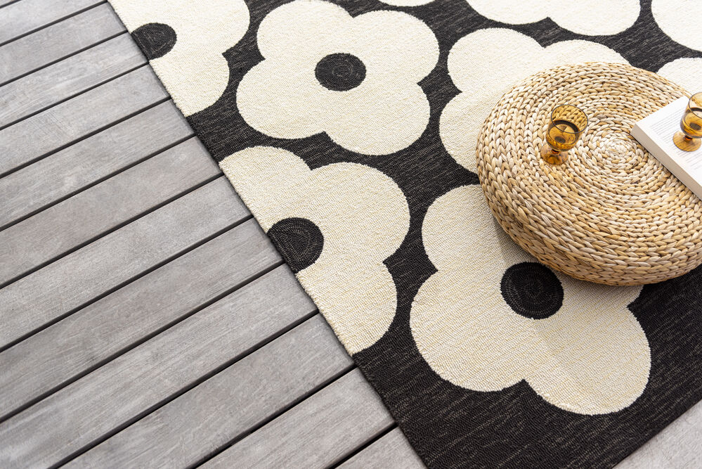 3c354743b849aeb20687e45b138b28a9 Covor ORLA KIELY OUTDOOR OUTDOOR spot flower black 460805 -