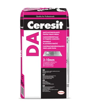 Нивелирующая самовыравнивающаяся смесь CERESIT DA на слой 2-10 mm