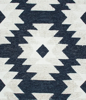 Ковер ручной работы E-H AFRO KILIM, AFR 01 NAVY WHITE