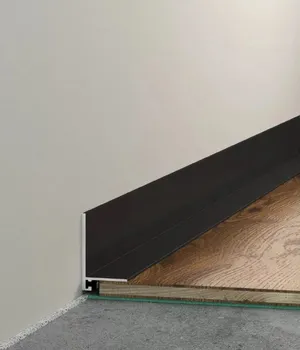 Микроплинтус 26.5x16mm, длина 2.5m, цвет черный