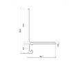 Plintă micro 26.5x16mm, lungime 2.5m, culoare neagră