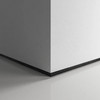 Plinta montare ascunsa 42 x 16.7 mm, negru