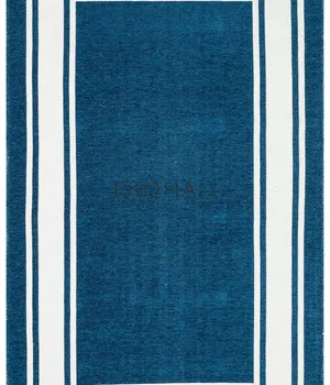 Ковёр ручной работы Noa Kilim NK 06 Navy White - EKOHALI