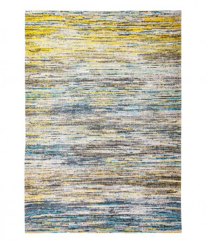 Ковёр ручной работы LOUIS DE POORTERE Sari Rug Blue Yellow Mix 8873 - Louis-de-Poortere