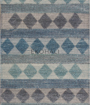 Ковёр ручного плетения EKOHALI Jade JD 01 Blue - EKOHALI
