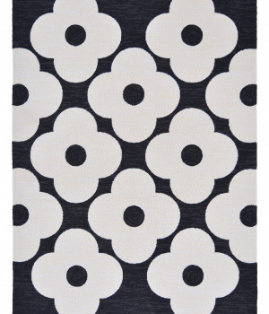 Авторские ковры ручной работы ORLA KIELY OUTDOOR spot flower black 460805 -