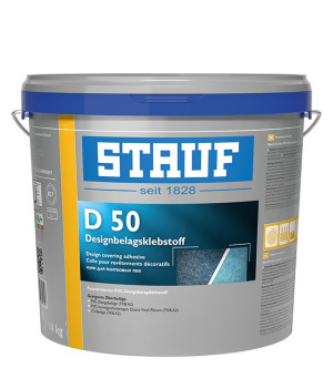 Армированный волокном клей для покрытий из ПВХ и дизайнерских покрытий STAUF D 50 - Stauf