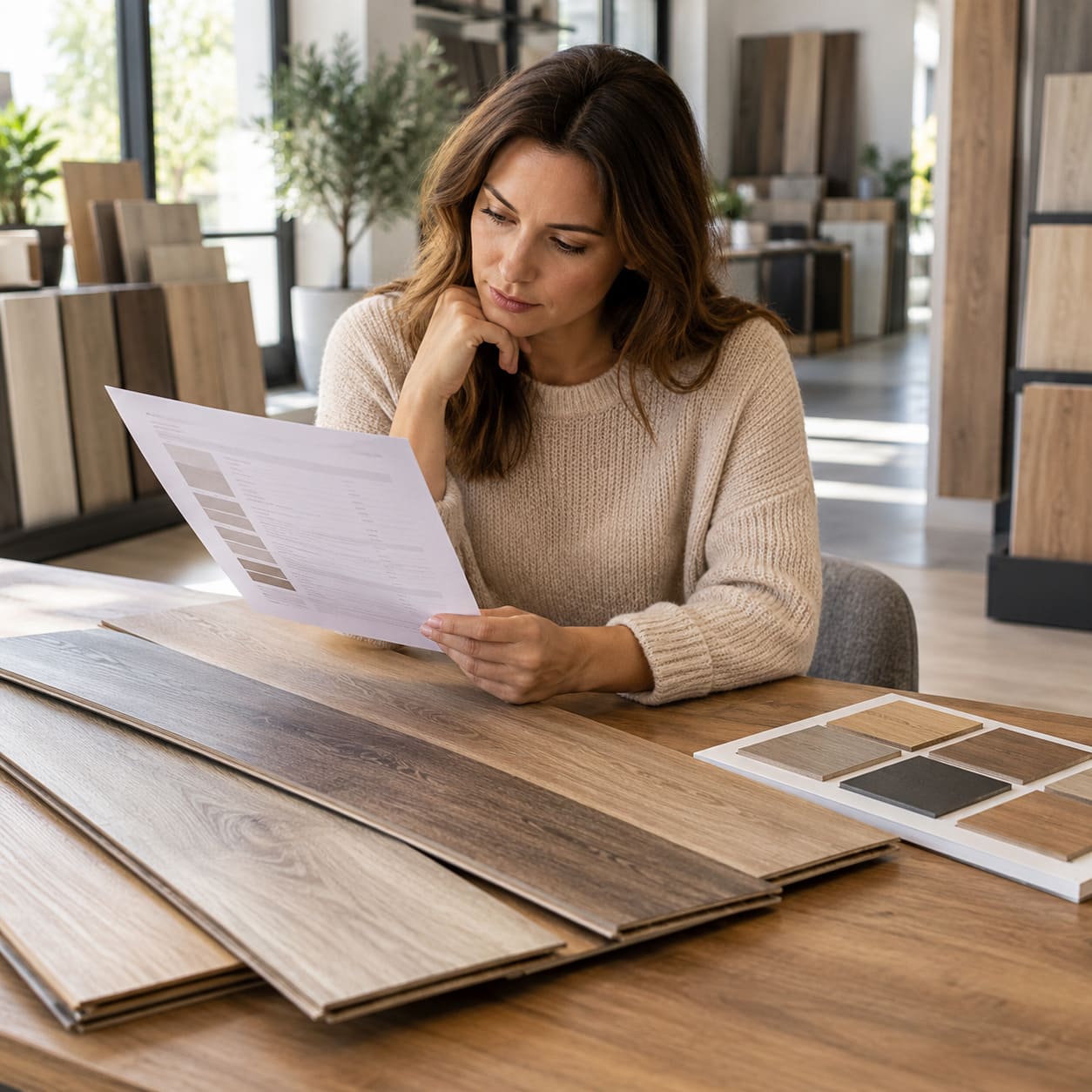 Alegerea laminatului potrivit prin compararea mostrelor
